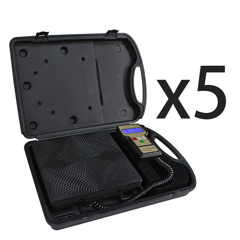 5X 220 lbs Electronic Refrigerant Charging Digital Weight Scale with Case HVAC