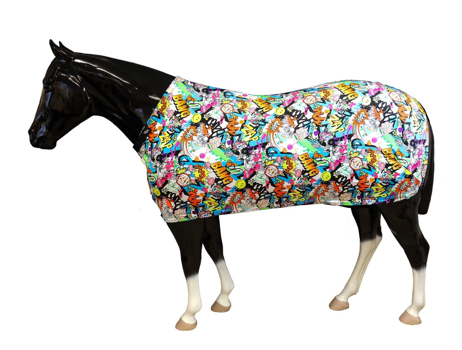 New! Sleazy Sleepwear MEDIUM HORSE STRETCH SHEET 72-76 Inches Equine 10 PRINTS!