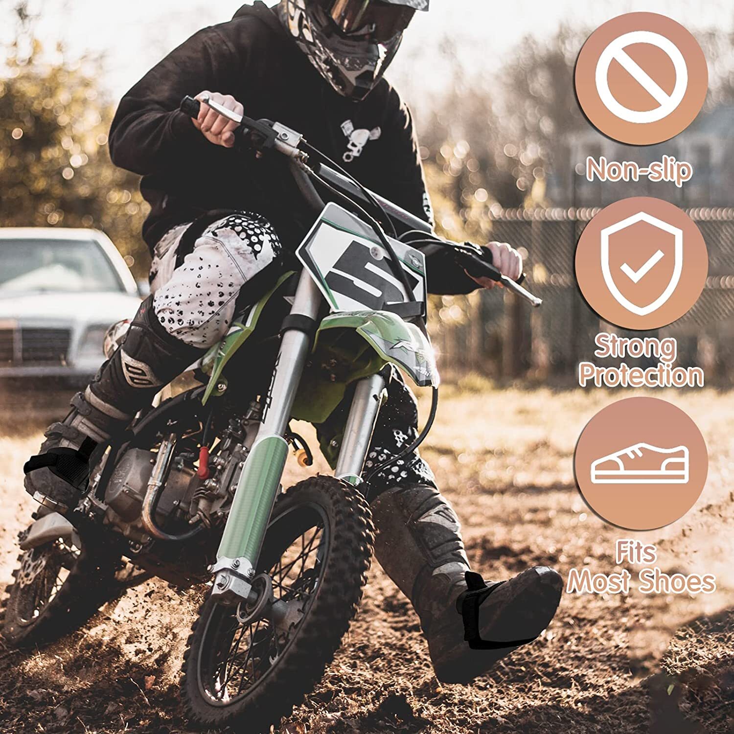 Motorcycle Shift Pad Shoe Boot Cover Protector Useful Gear Shifter Accessories