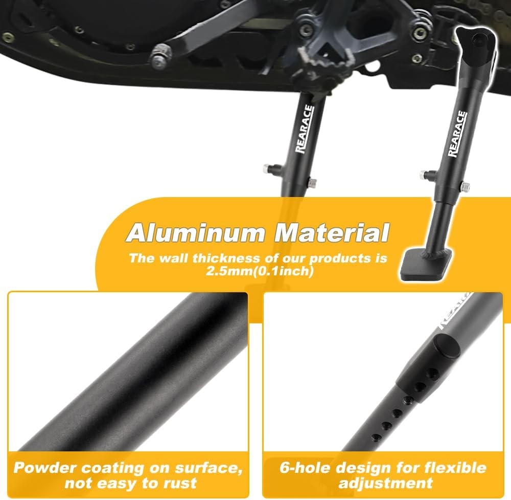Motorcycle Adjustable Kickstand Fit for Royal Enfield 411 Himalayan 2020-2024,