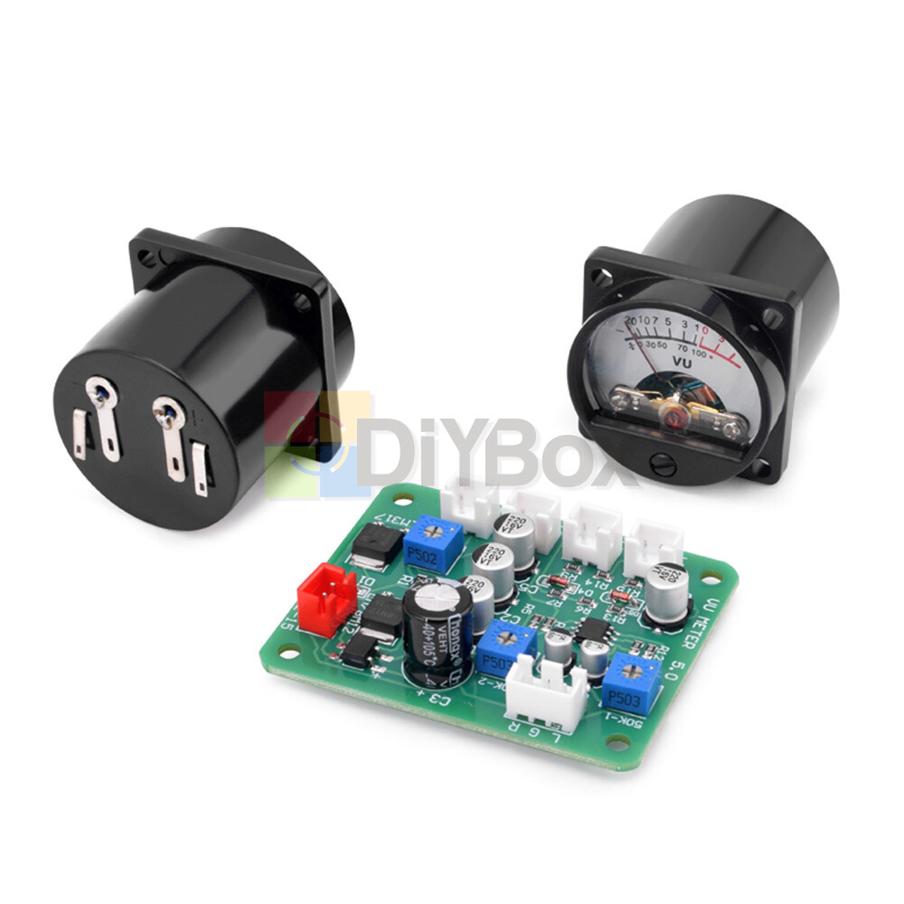 2x VU Meter DB Panel Sound Level Display & Driver Board for DIY Amplifier New