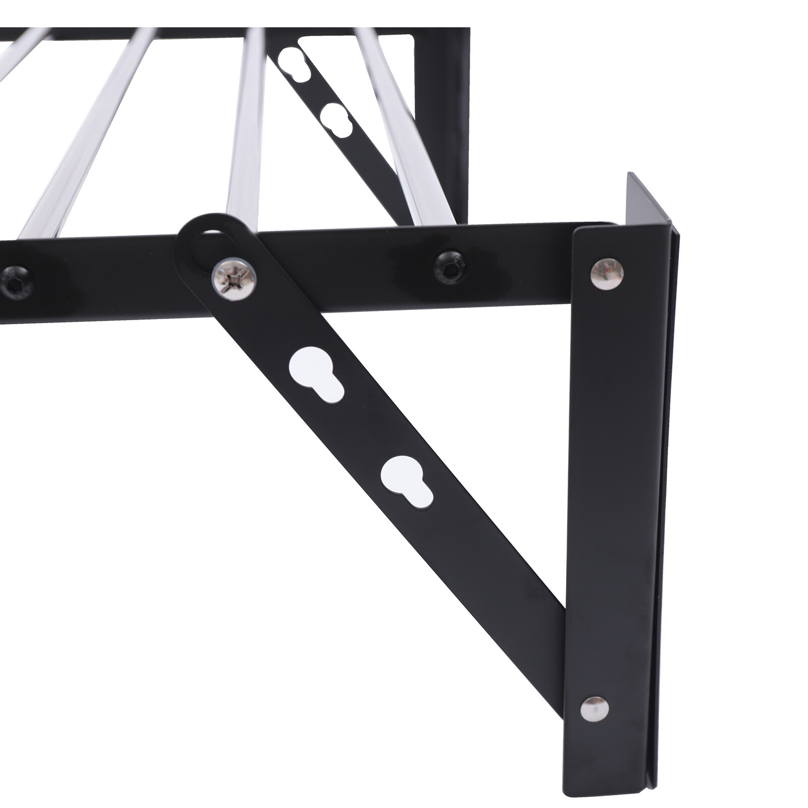 Folding Laundry Drying Rack Wall-mount Foldable Clothes Dryer Hanger Storage