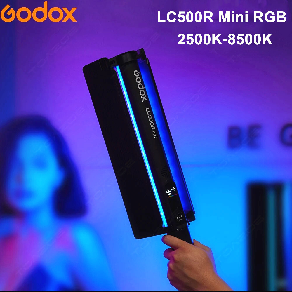 Godox LC500R mini 2500K-8500K RGB LED Video Light Stick Handheld RGB Tube Lamp