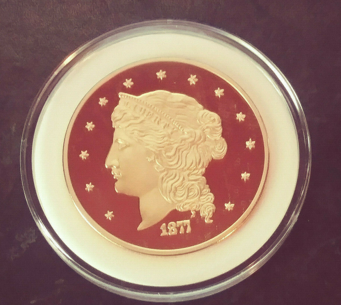 1877 Liberty $50 Fantasy Coin Tribute PROOF (#LB-103)