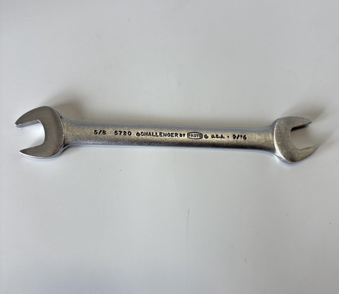 Challenger By PROTO 5720 Size 5/8in.  x 9/16in. Open End Wrench USA