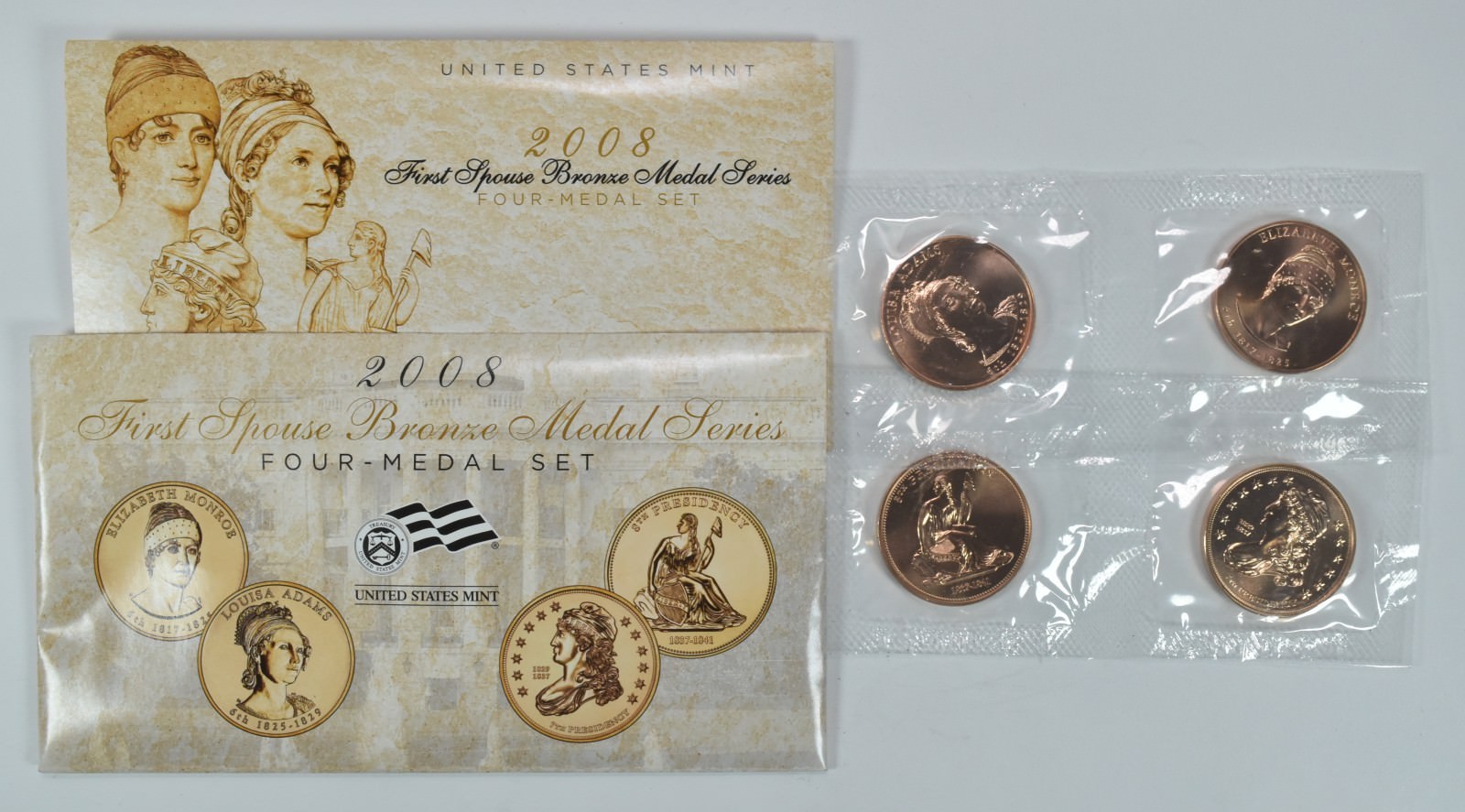 2008 First Spouse Bronze Medal Series Four Medal Set