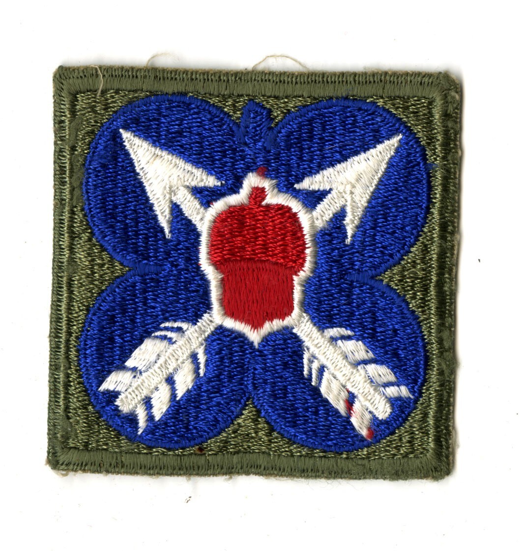 XXI Corps White Back Patch WWII Vintage France Germany Austria Europe