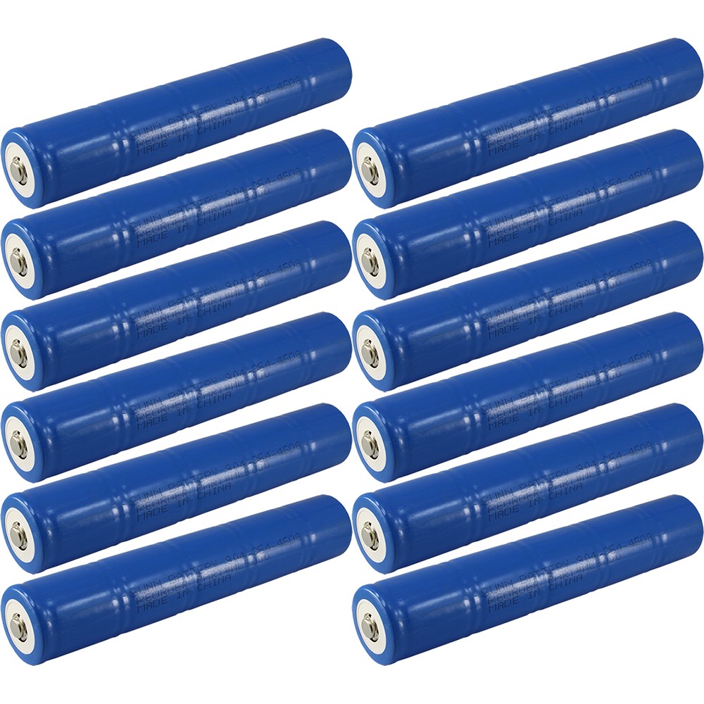 EBC Battery 12 Pk Mag Lite Maglight Rechargeable Flashlight Battery Pack For