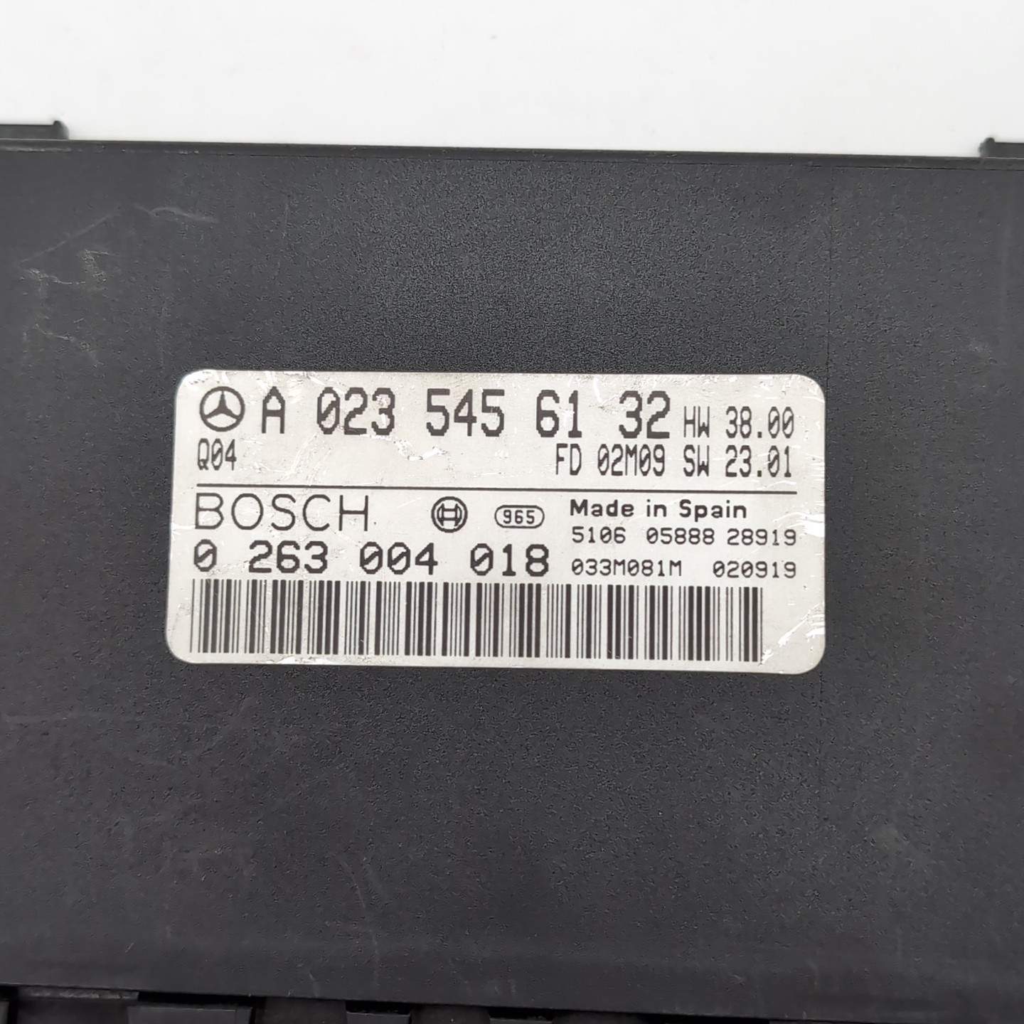 2003 - 2006 Mercedes SL500 SL55 SL600 R230 Parktronic Control Module A0235456132
