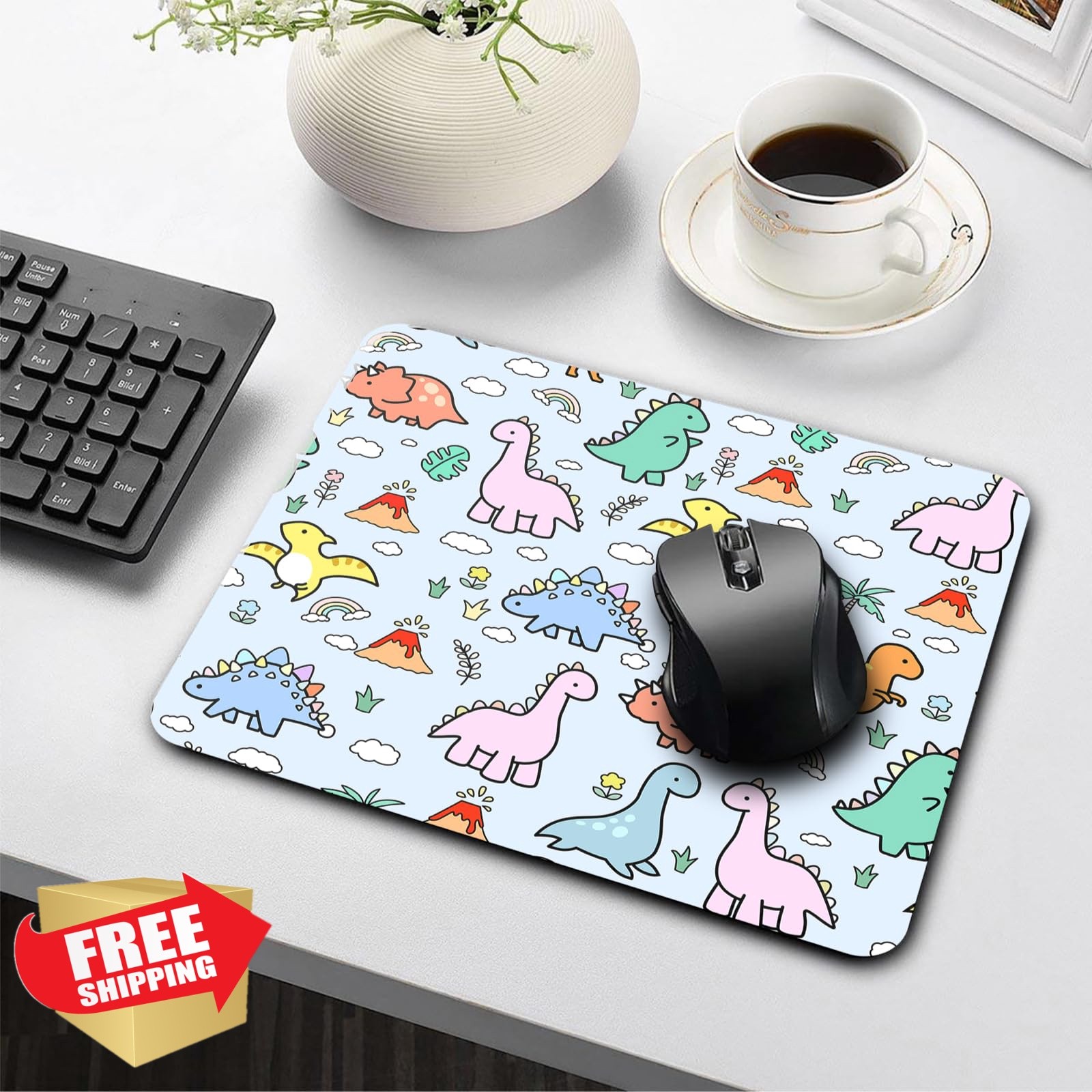 Stanoha Blue Dino Mousepad