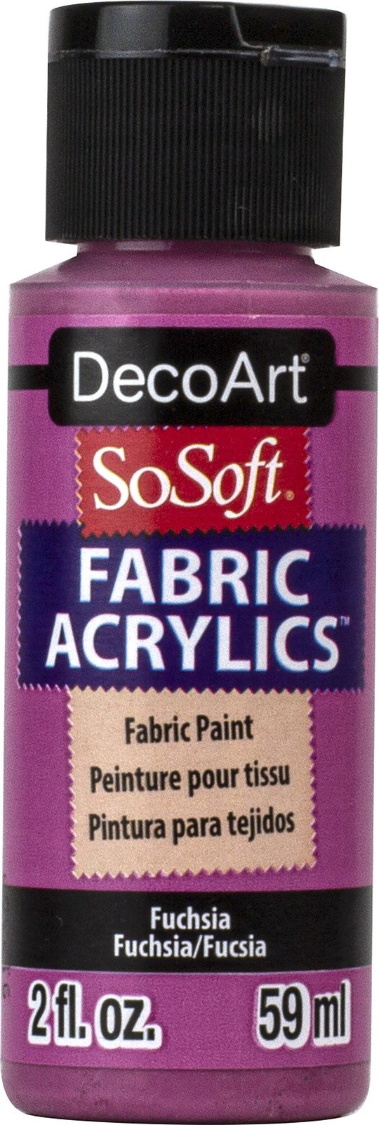 DecoArt SoSoft Fabric Acrylic Paint 2oz-Fuchsia