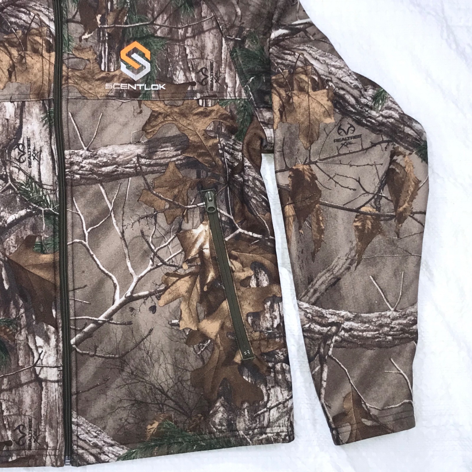 Realtree Xtra Camo Scentlok (L) Fleece Lined Mid-Weight Outdoor Jacket