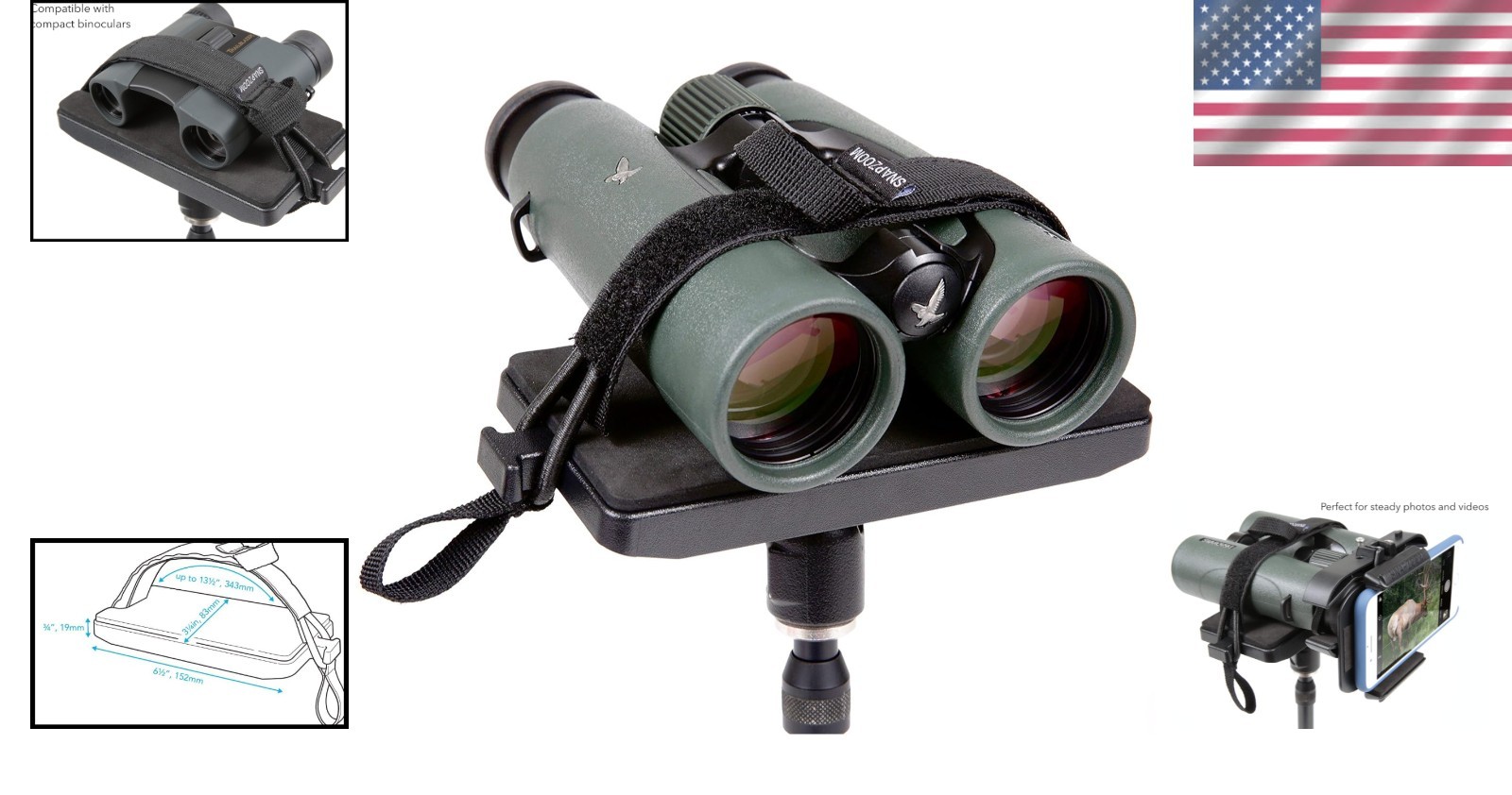 Universal Tripod Adapter for Binoculars - Stable Support