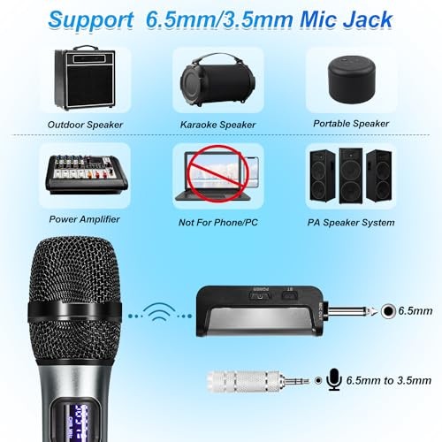 Bluetooth Rechargeable Microphone Karaoke System with Rechargeable Microphone