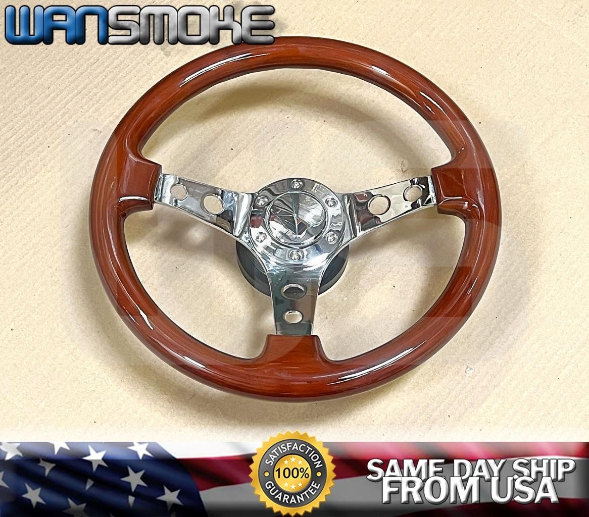 CLASSIC WOOD STEERING WHEEL HUB ADAPTER FOR GM CHEVY DODGE JEEP CHRYSLER BOAT