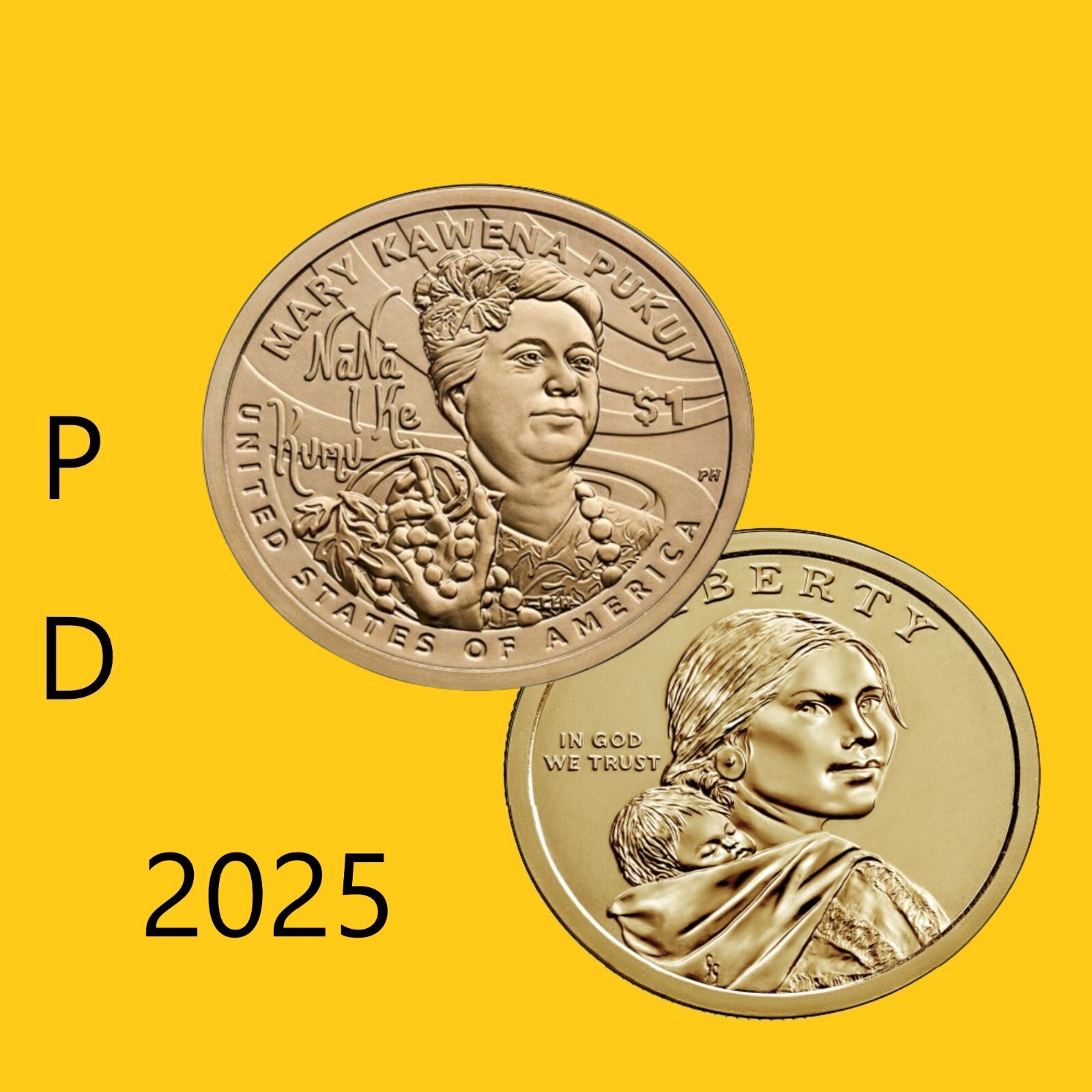 2025 P D (2 Coin) Native American Dollar (BU)