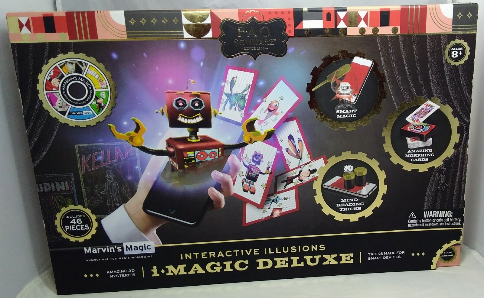 2019 FAO Schwartz Marvin's Magic Deluxe Amazing 3-D Mysteries 46 Pieces