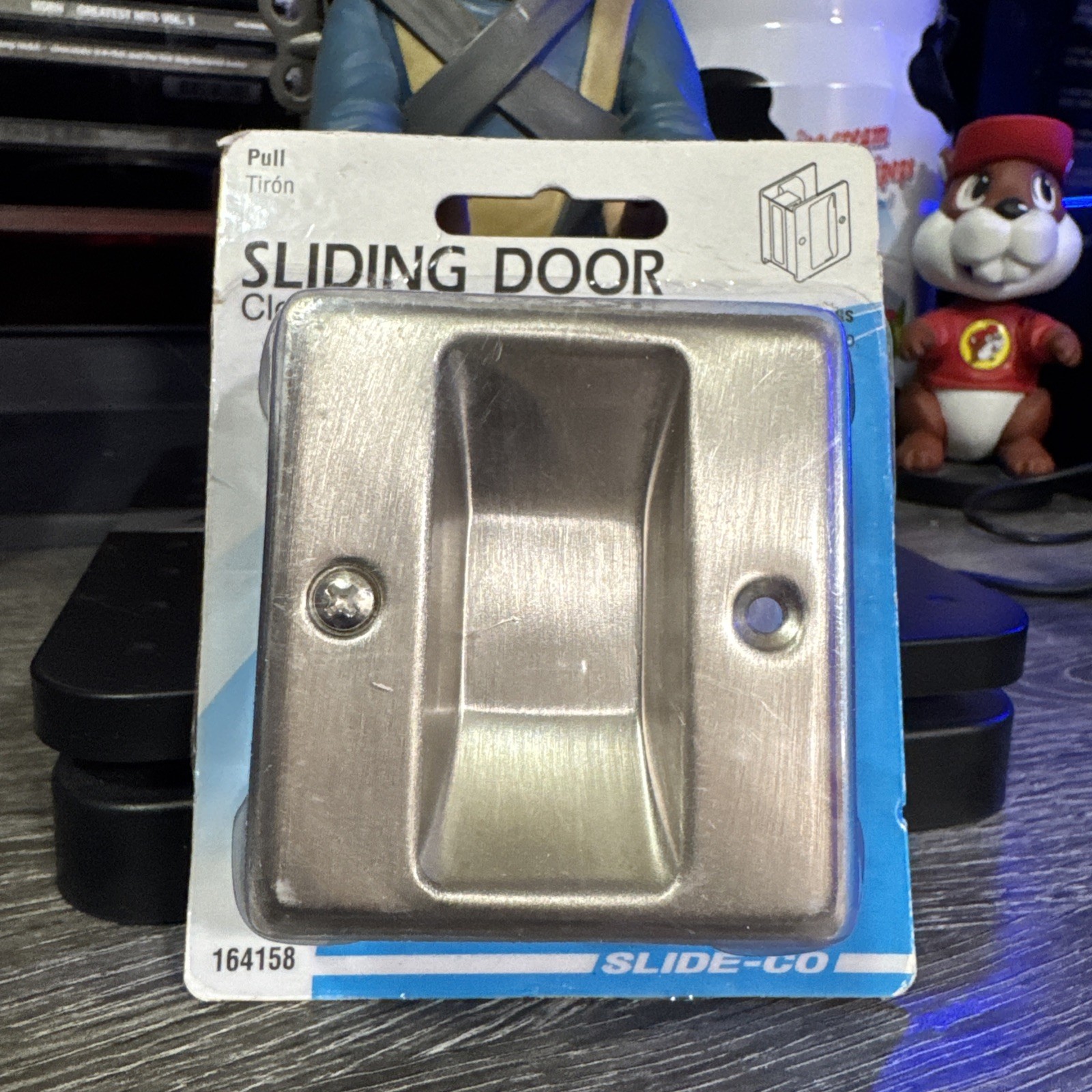 Slide-Co Satin Nickel Sliding Door Closet Pull 164158, New Old Stock 2009