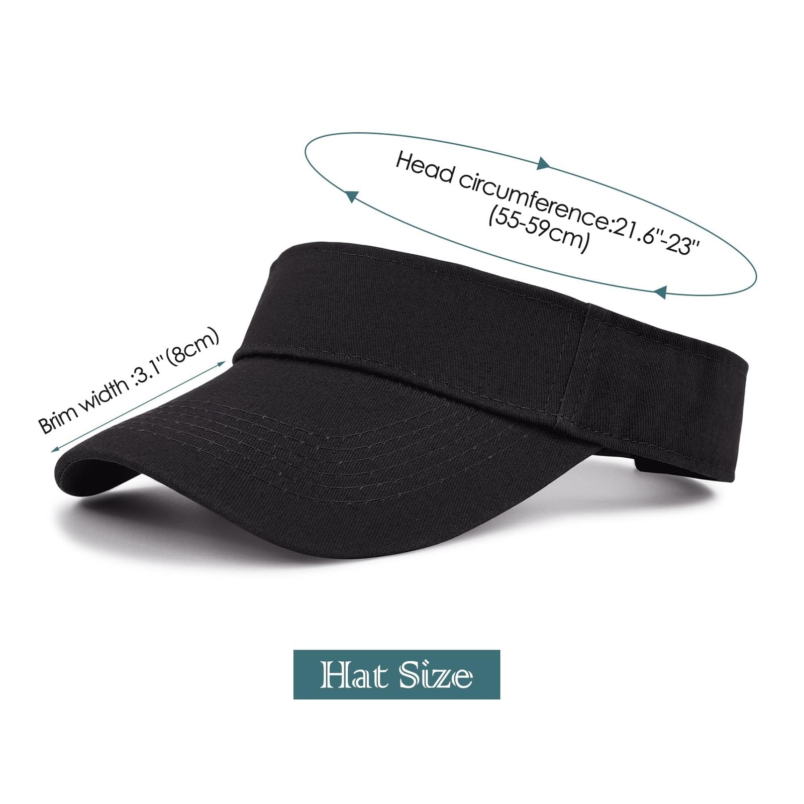 2 Pack Sun Visor Hats for Women Sports Adjustable Football Visor Hat Tennis G...