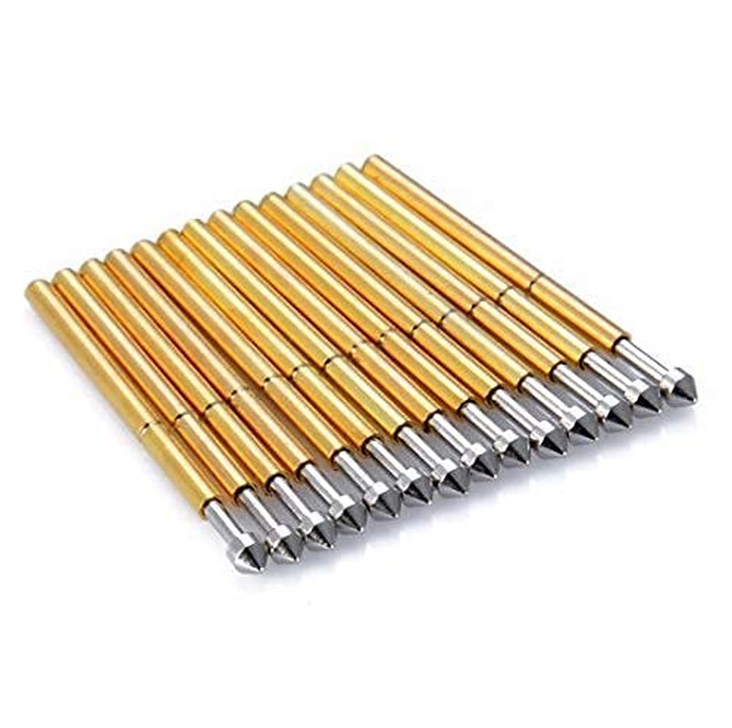 P75-E2 Spring Test Probes, 100 Pcs, 1.3mm Diameter, 16.5mm Length