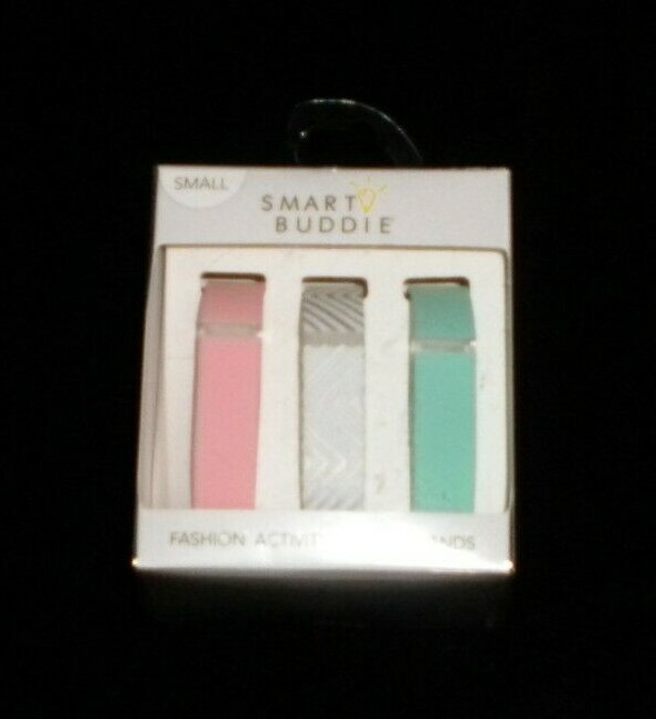 NWT SMART BUDDIE FASHION ACTIVITY TRACKER BANDS VOGUESTRAP (3) PINK, GREEN, GRAY