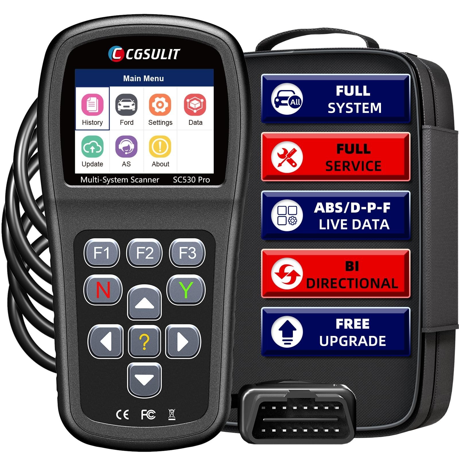 OBD2 Scan Tool for Ford Lincoln Mercury Vehicles, All Systems Diagnostic Scan...