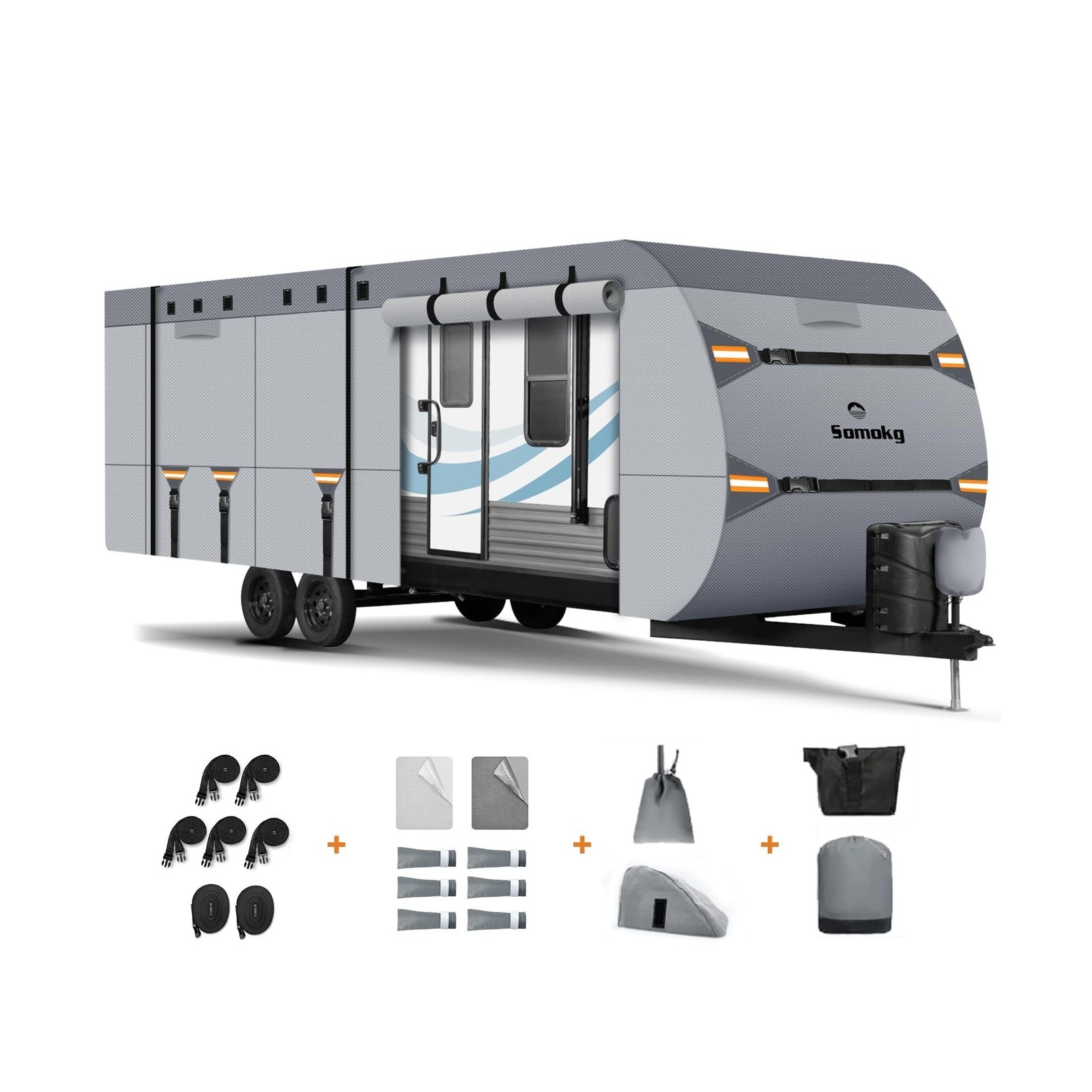 Upgrade 7 Layers RV Cover 30-33 FT, Somokg Heavy Duty Travel Trailer RV Cover...