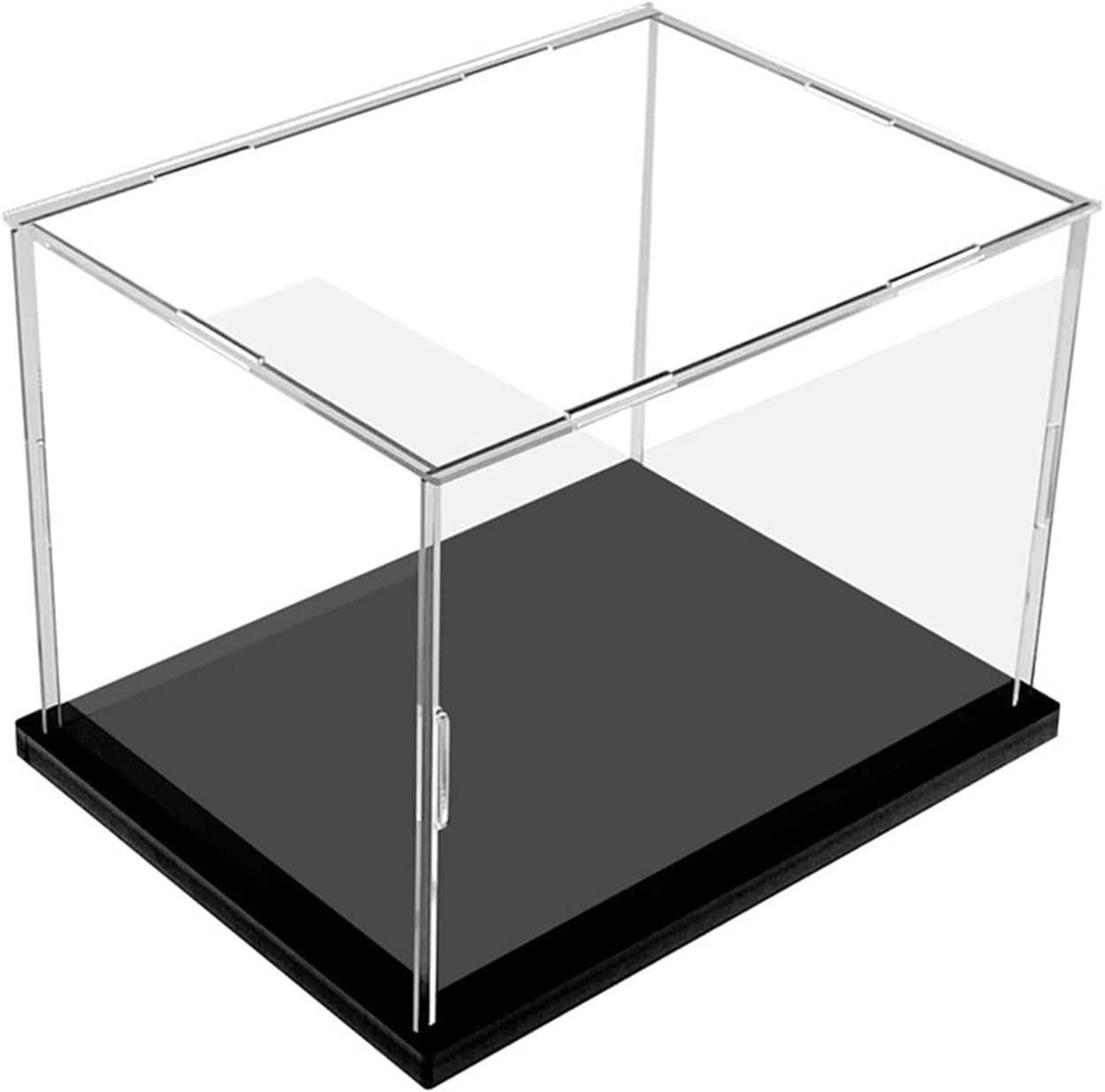 Clear Acrylic Display Case, 12X12X12 Inch | Assemble Cube Display Box, Black