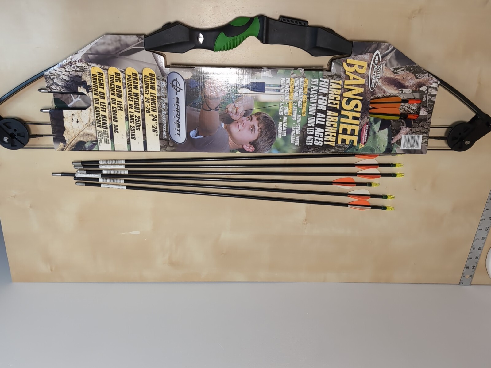 Barnett Banshee Quad Compound Bow Training Outdoor Condition New Extra Arrows