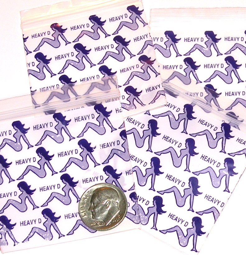 100 Heavy D Apple Baggies 2 x 2" Naked Lady 2020 Mini Zip Bags reclosable