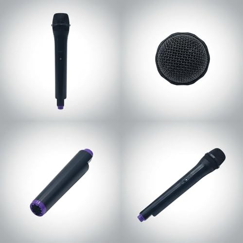Microphone Prop - Realistic Plastic Mic for Karaoke Practice, Speech Training