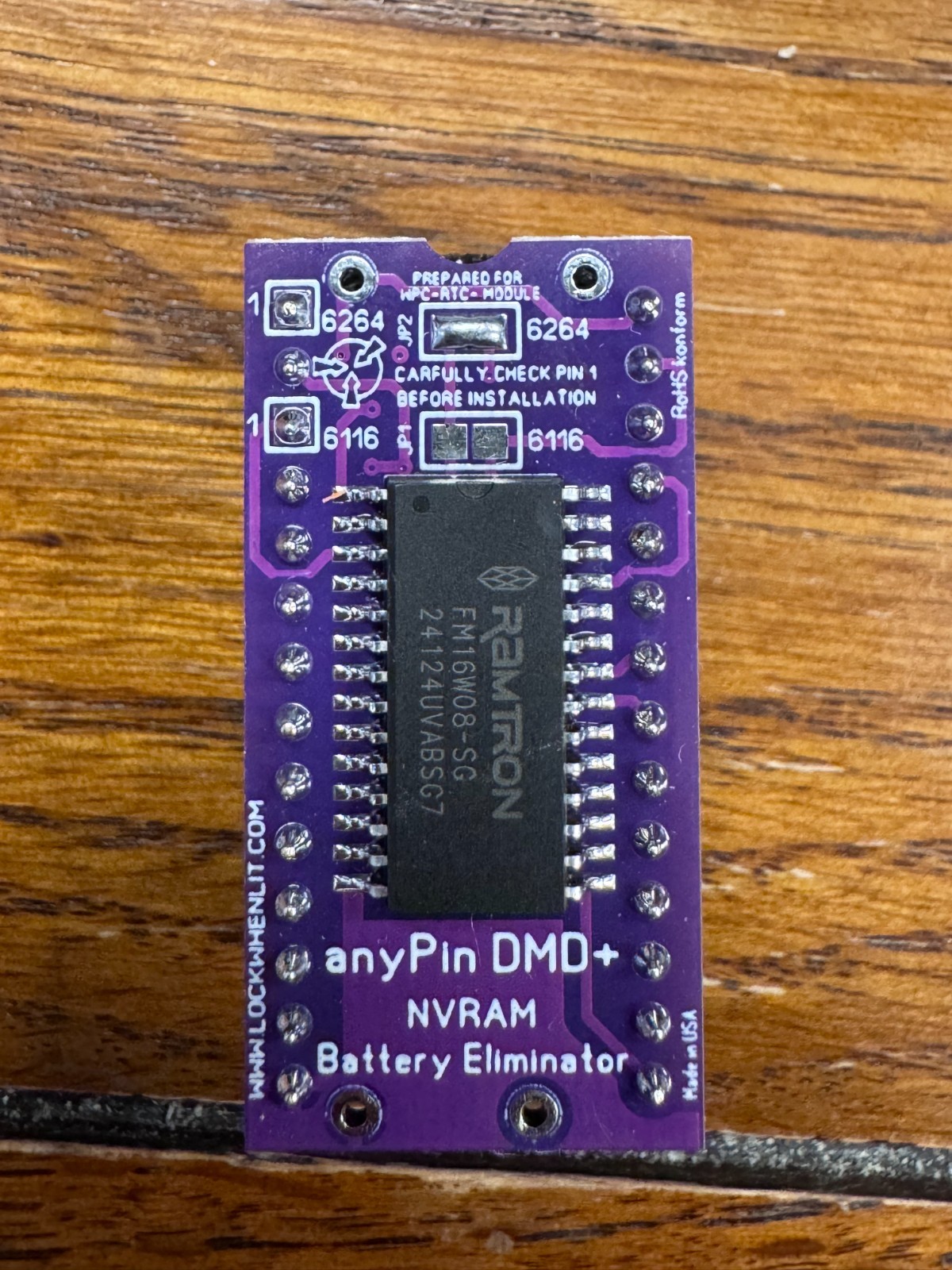 AnyPin DMD+ Pinball NVRam