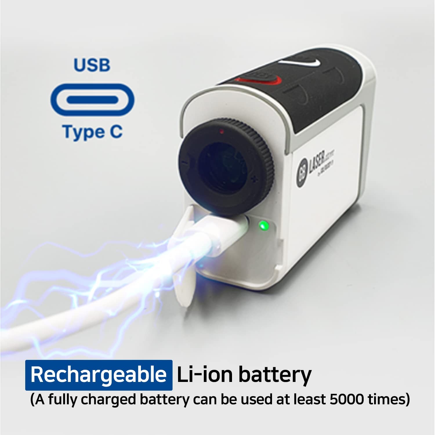 GOLFBUDDY Atom Golf Laser Rangefinder, Sleeker Compact Design, Luxurious Leat...
