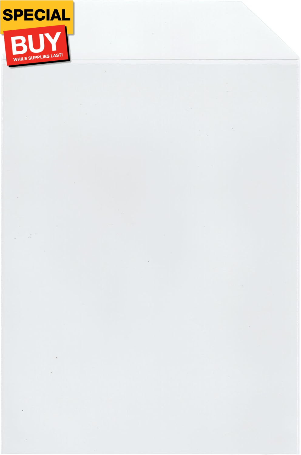 50  Clear Stamp and Die Storage Pockets CPP Plastic Pockets, Large 5.5"X7.25"