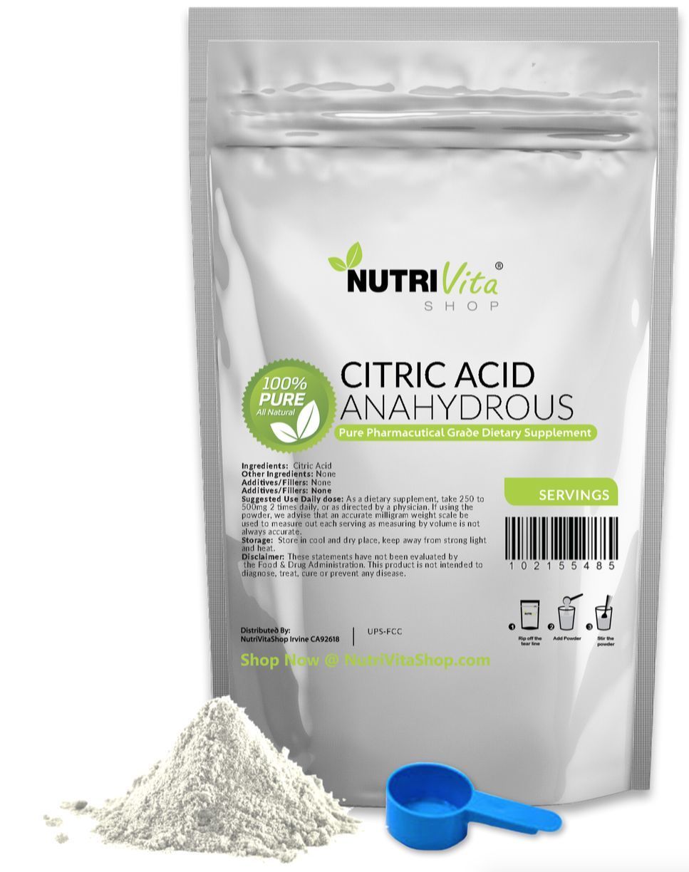 3X 5 lbs (15 lbs) 100% PURE CITRIC ACID ANHYDROUS -KOSHER/USP32 GRADE POWDER