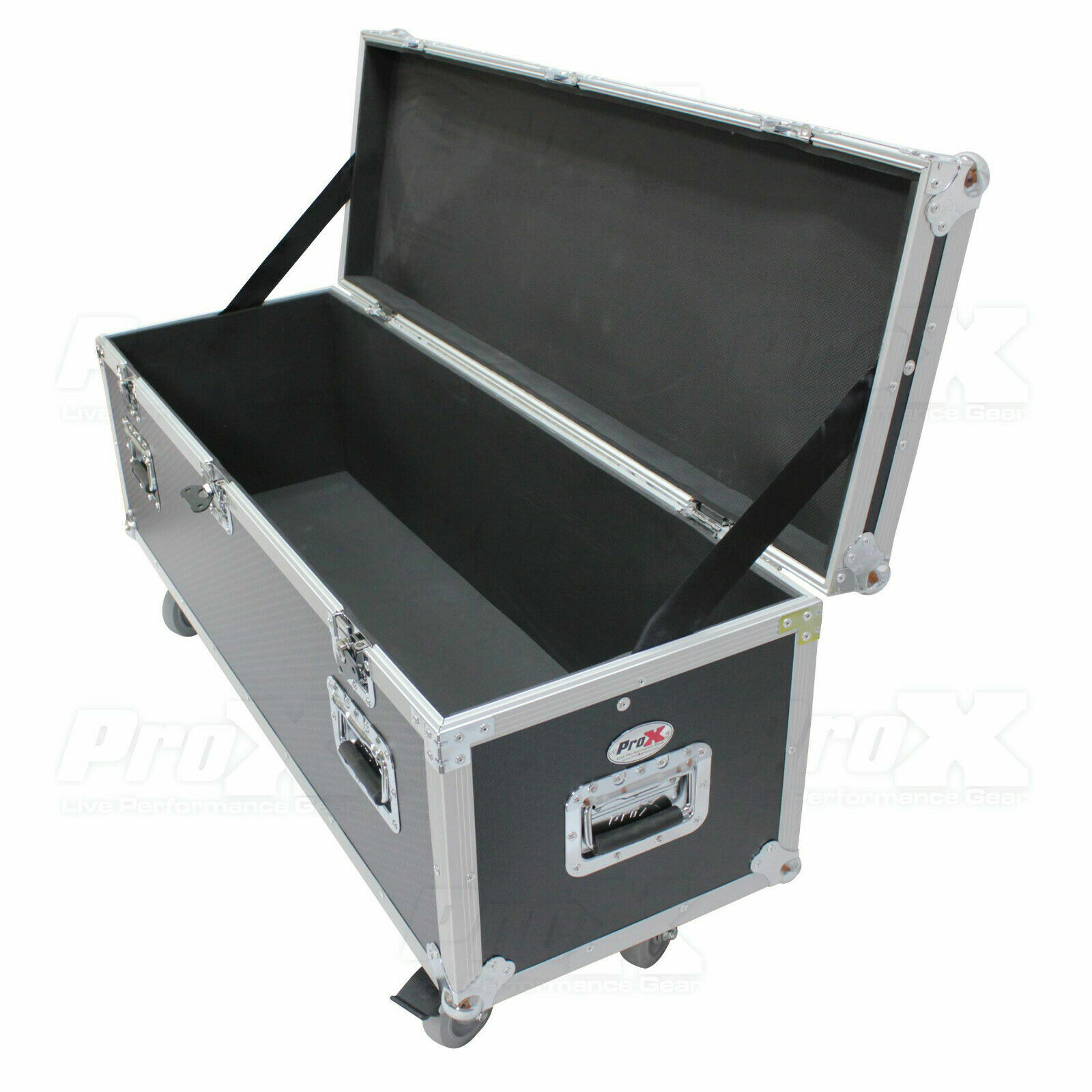 Prox Utility Multipurpose Trunk ATA Road Case with Wheels & Rubber Lined