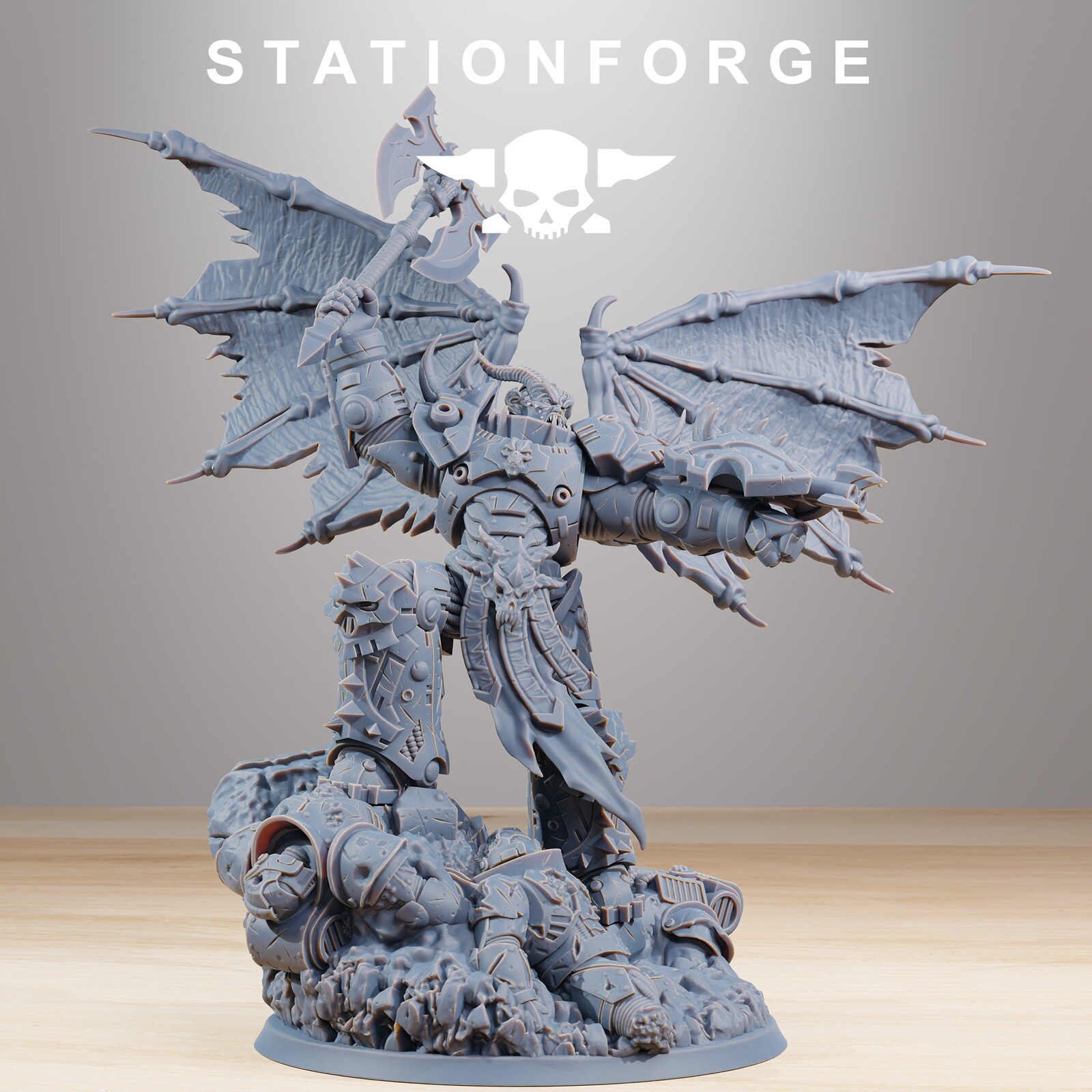 Corrupted Daemon Archon, Chaos Prince, Marine Core, Stationforge
