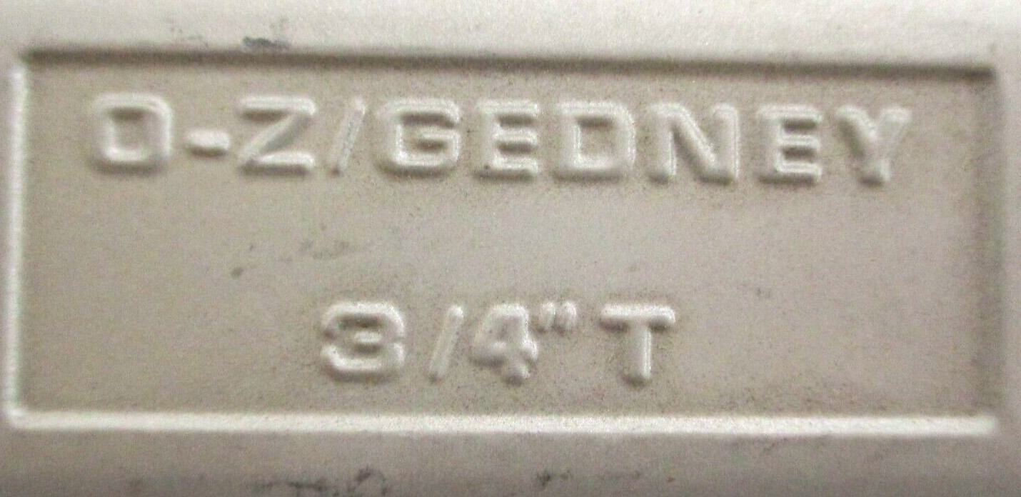 OZ GEDNEY , T-75 , 3/4" FNPT CONDUIT FITTING , SURPLUS