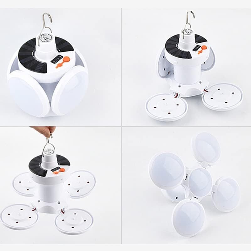 Solar Powered Emergency Camping Lantern - Waterproof, Multi-Function LED Light