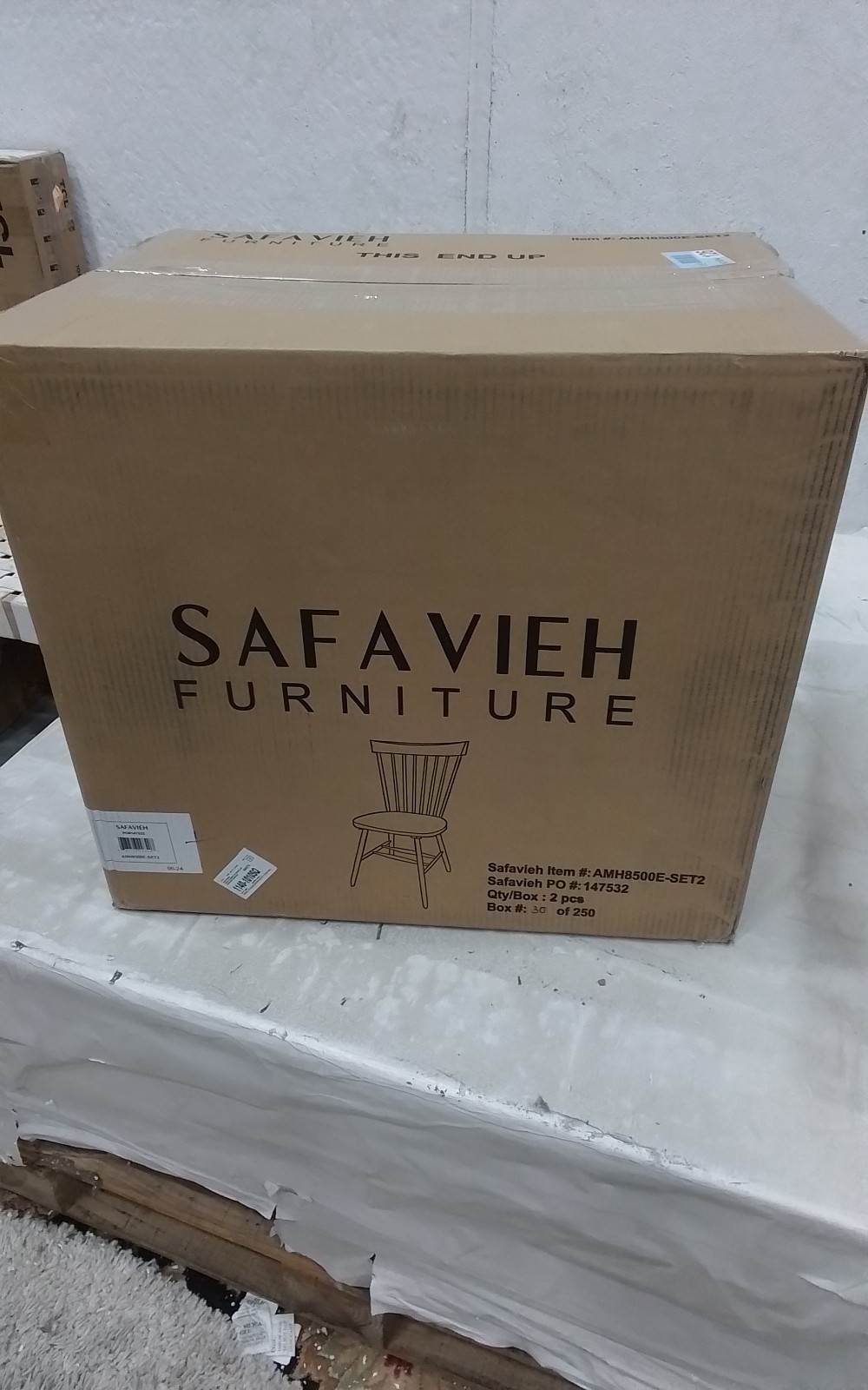 Safavieh PARKER SPINDEL SIDE CHAIR, Reduced Price 2172767122 AMH8500E-SET2