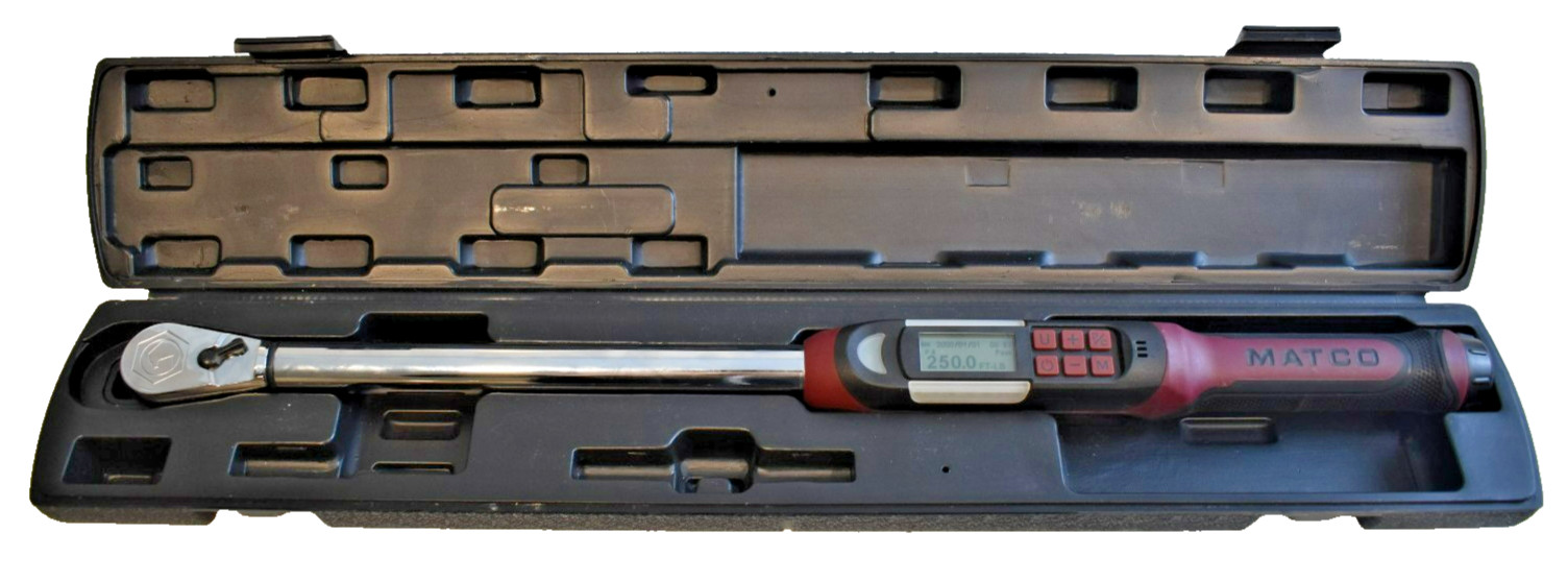 Matco Tools ETWC250KA electronic torque wrench  25-250 lb with case