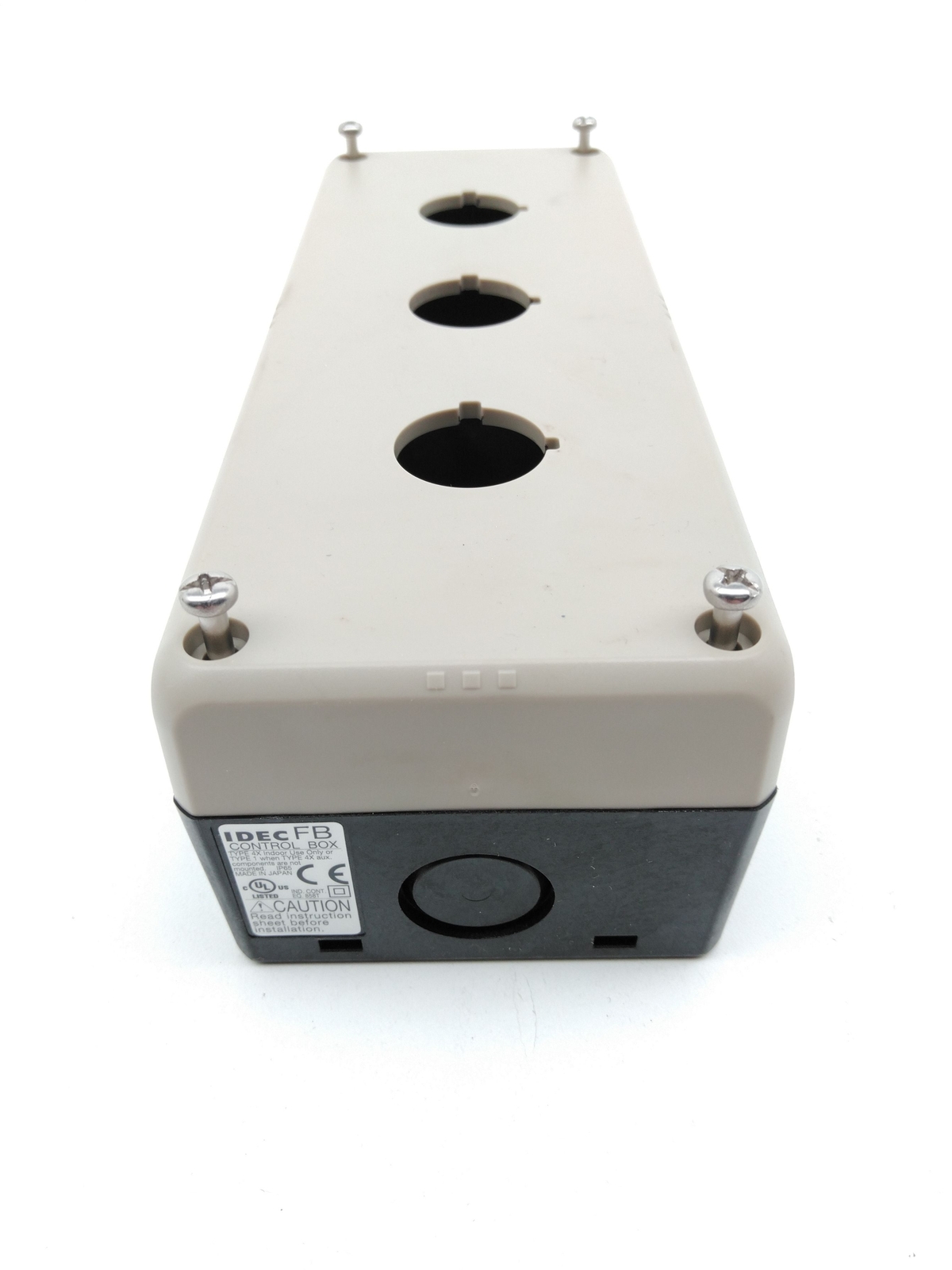 IDEC FB Control Box Enclosure, 3-Hole, 22mm, Type 4X