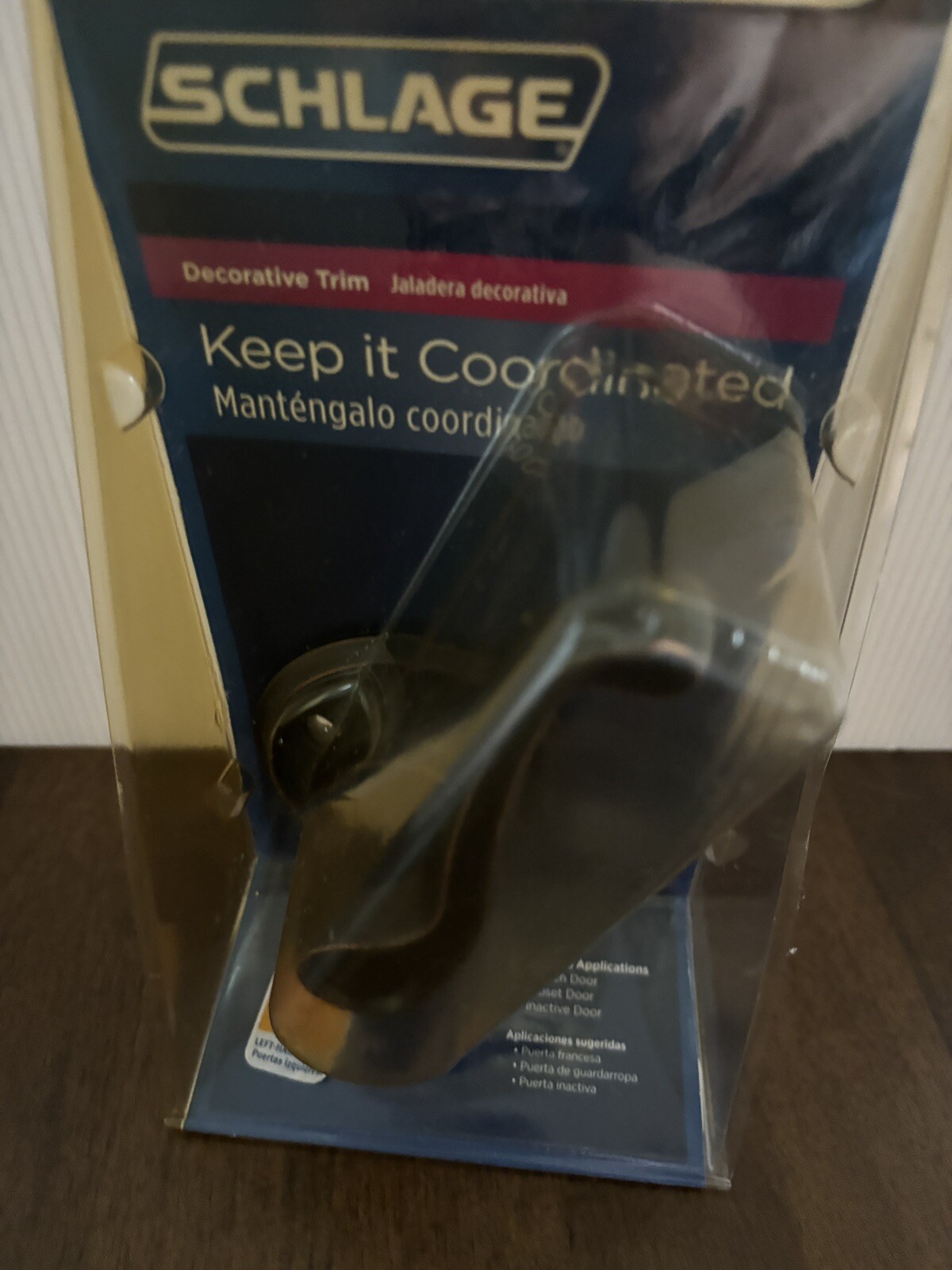 Schlage F170 V FLA 716 Aged Bronze Flair Lever Left Hand Door Handle NIP