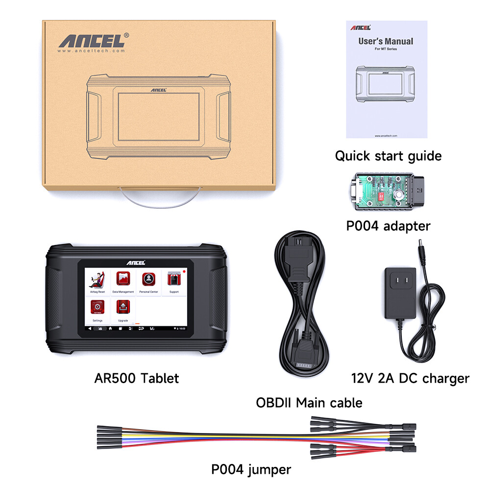 AR500 Airbag Module Repair Tool Car OBD2 Diagnostic Scanner SRS Crash Code Clear