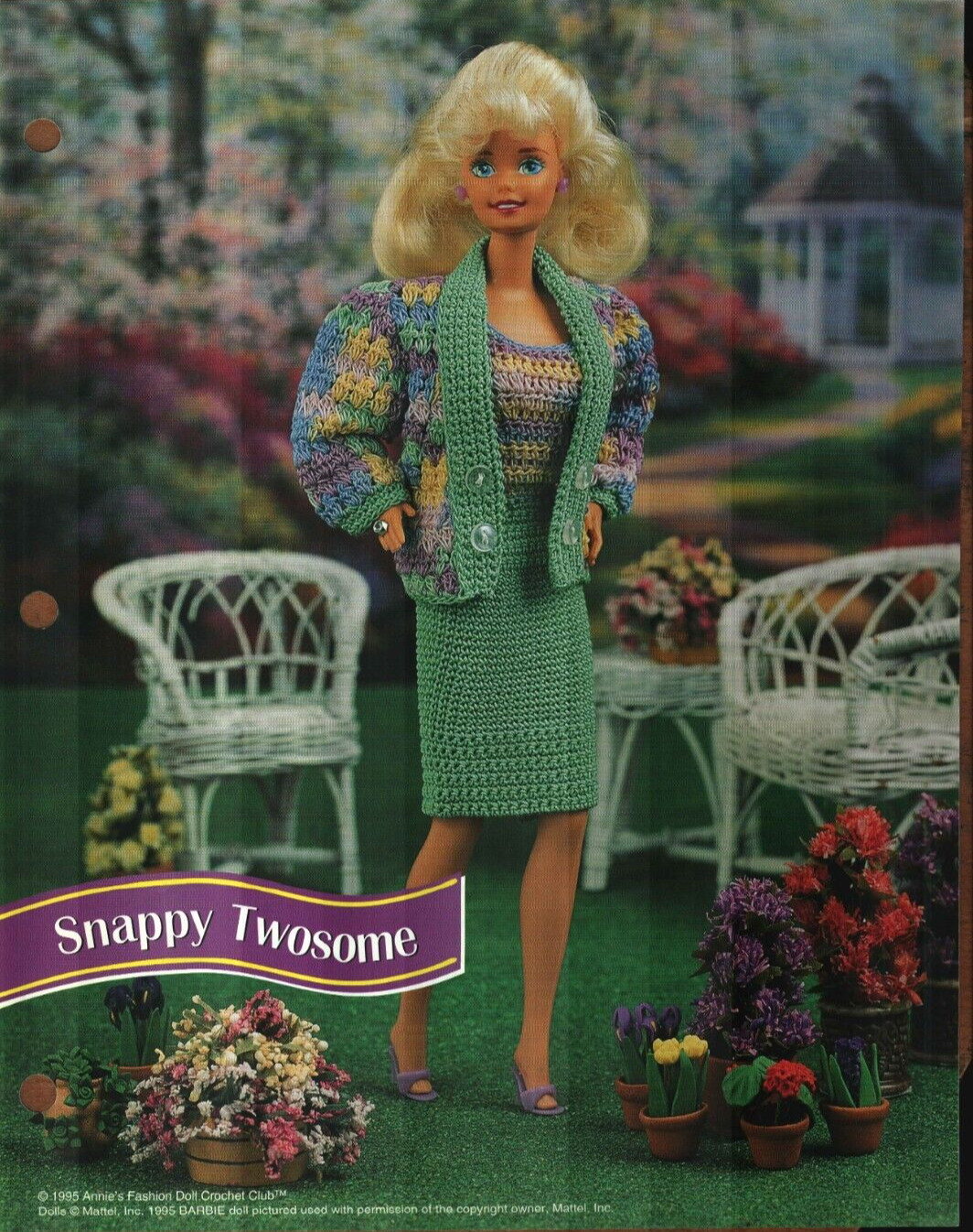 NEW SNAPPY TWOSOME OUTFIT FASHION DOLL ANNIE'S CROCHET PATTERN INSTRUCTIONS