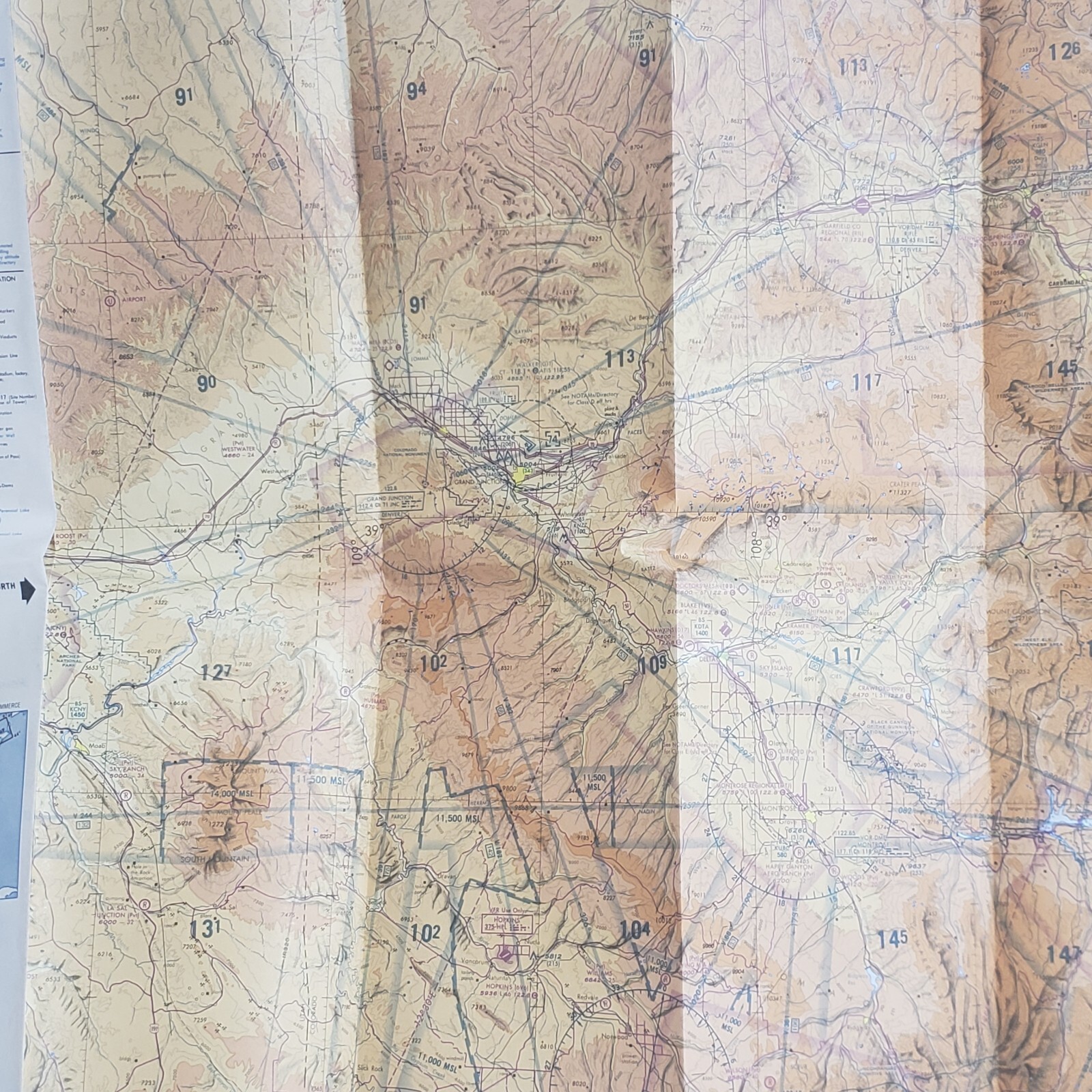 Aeronautical Chart Denver 1995