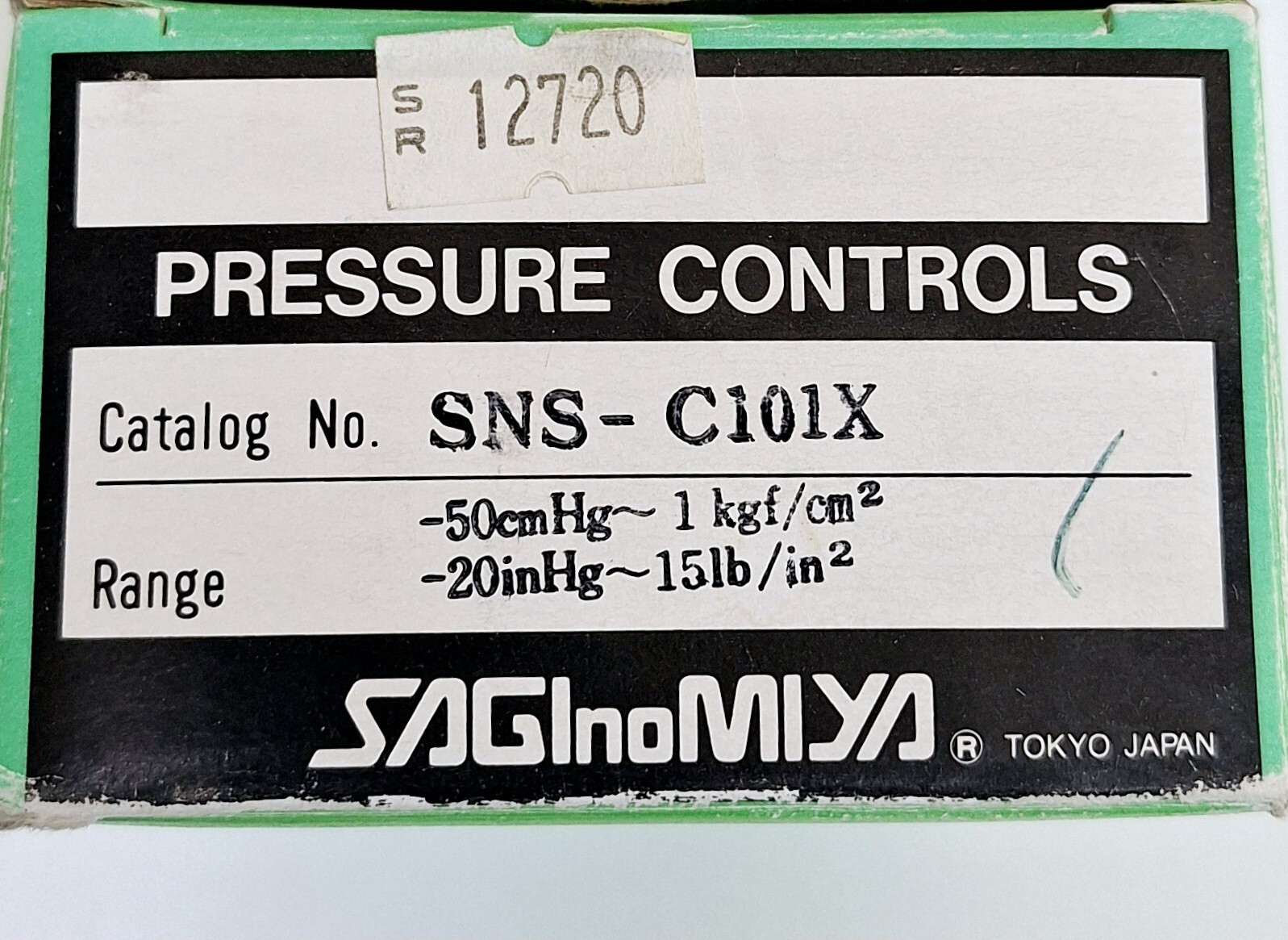 Saginomiya SNS-C101X Pressure Switch