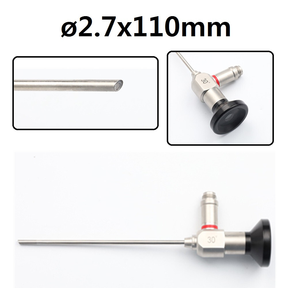 Rigid Endoscope Endoscopy 30° 2.7mm x110mm Otoscope Fiber Optic Ear Instrument