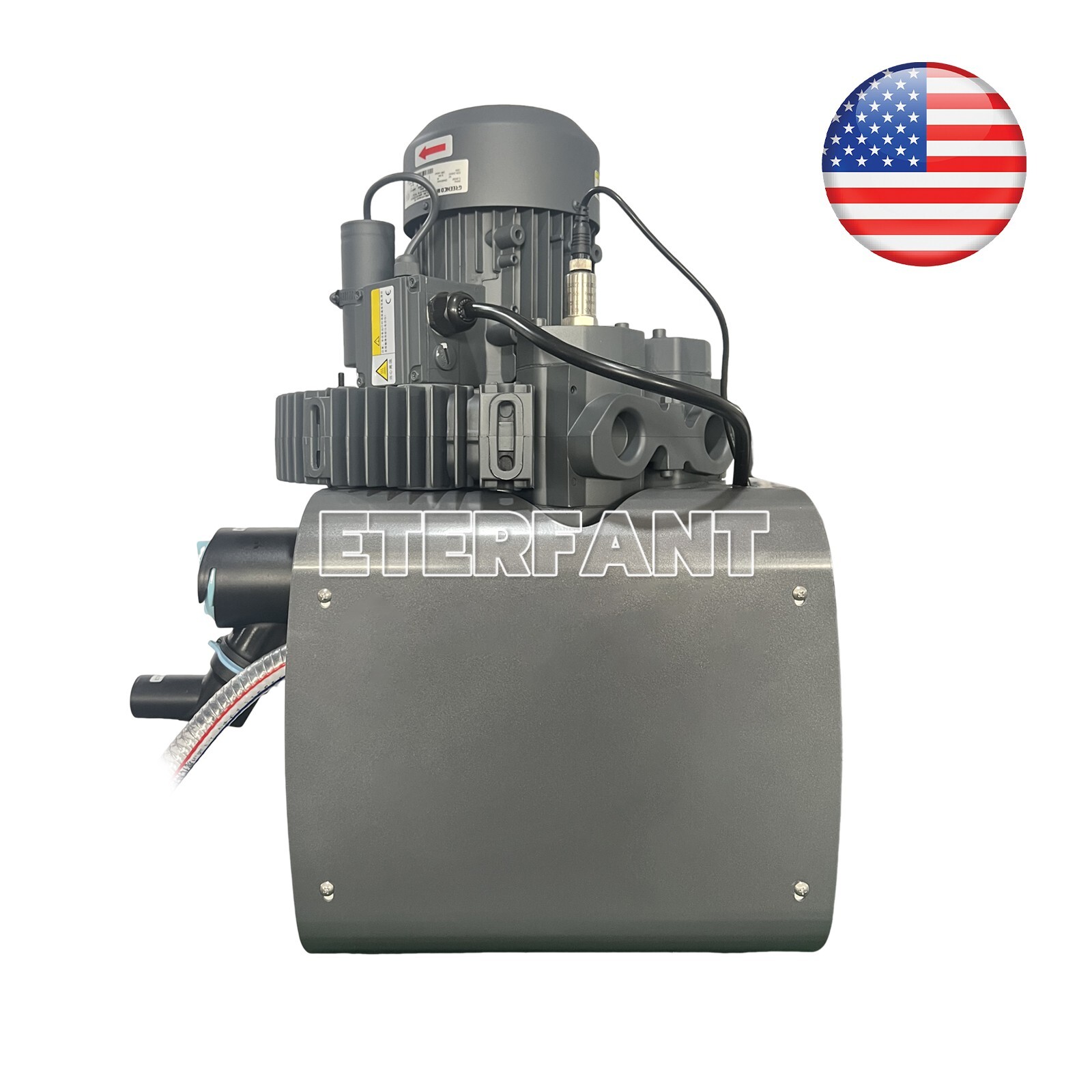 Dental Electric Suction Machine Vacuum System Semi-Dry Type Support 4-6 Chairs
