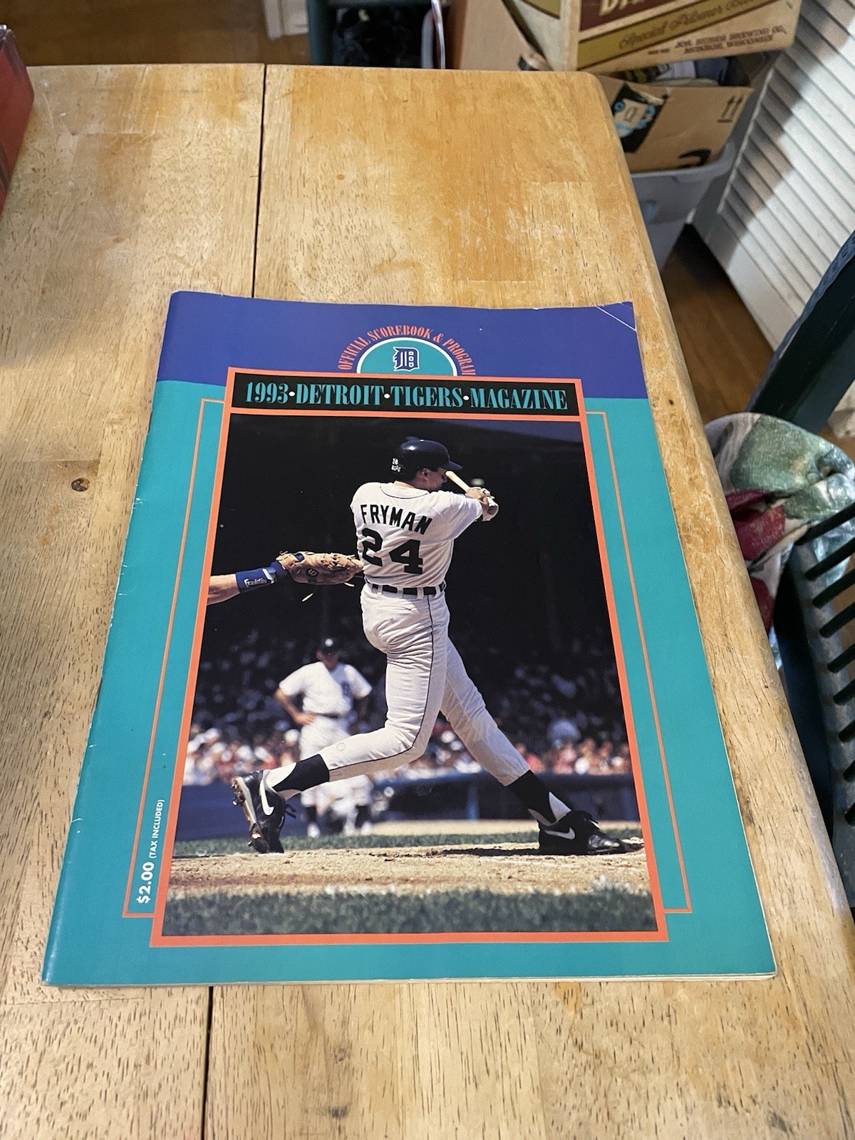 Baseball Program Detroit Tigers 1993 Travis Fryman Cover